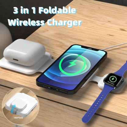 3 In 1 Magnetic Foldable Wireless Charger Station