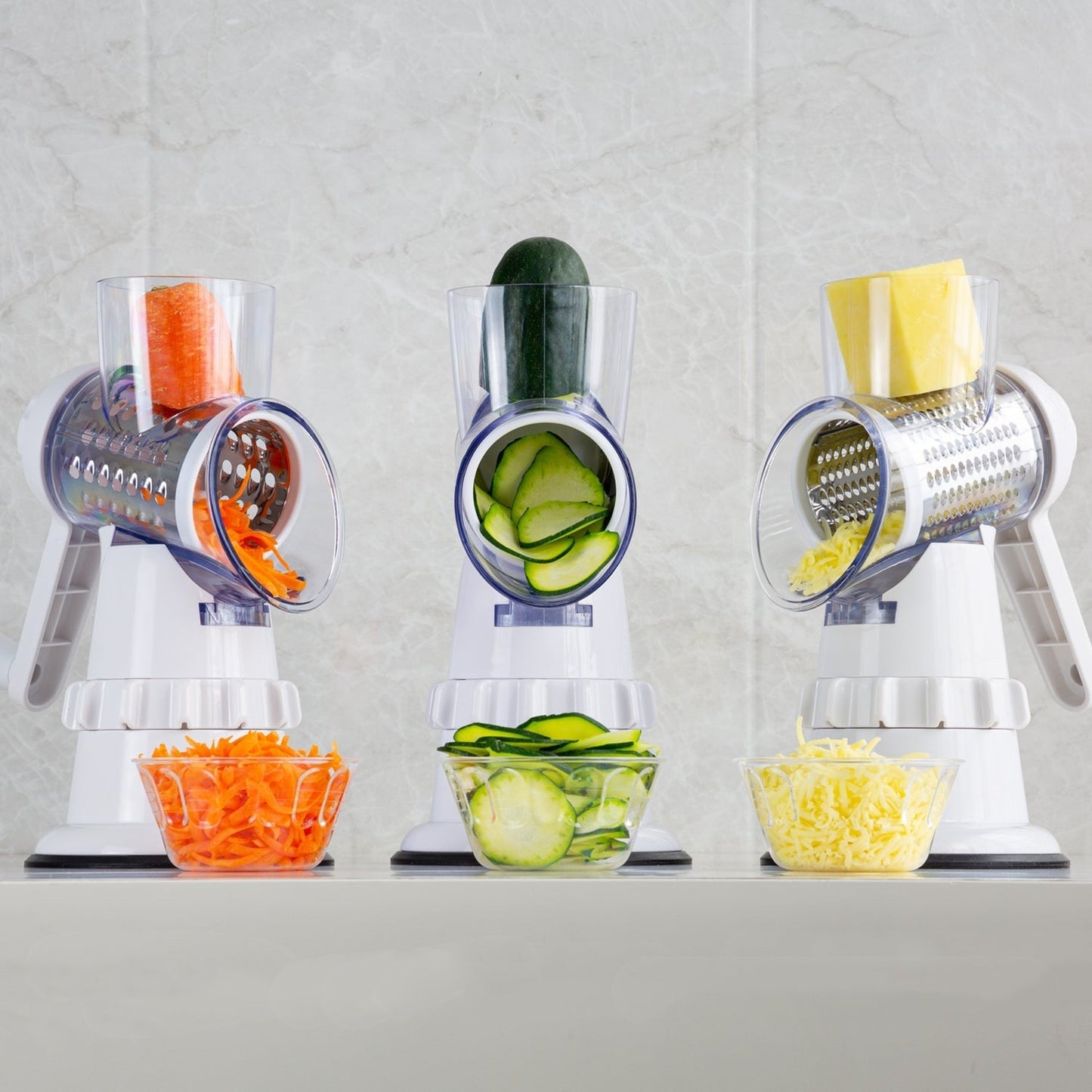 3 In 1 Manual Vegetable Slicer & Grater