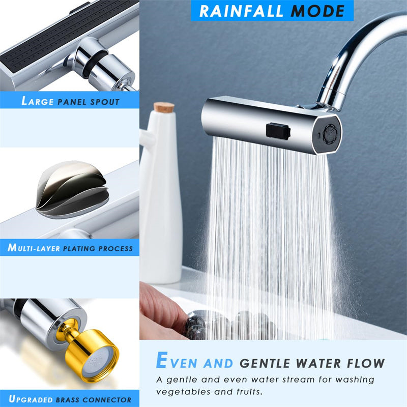 Universal Rotating Kitchen Waterfall Faucet